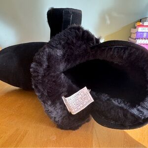 UGG Black Shearling Lined Footwear